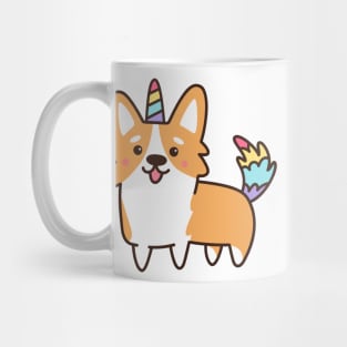 Kawaii Corgi Unicorn Mug